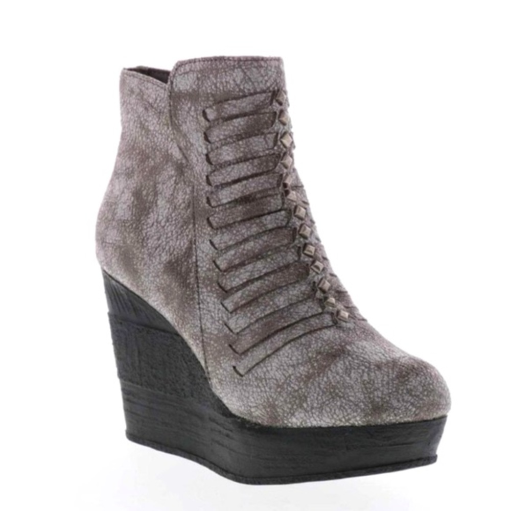 COPY - Sbicca Nyle wedge bootie studs woven detail